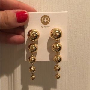Gorjana gold drop earrings